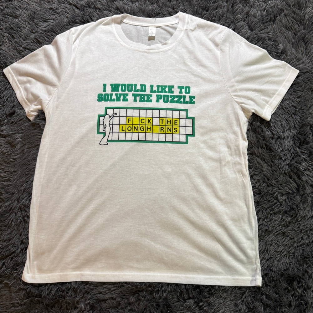 Laviva Sports Mens Solve The Puzzle T Shirt XL White Graphic Rivalry Tee